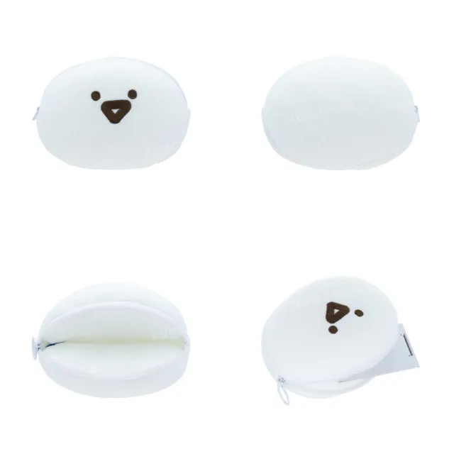 【小禮堂】雙11 文具先生 絨毛玩偶化妝包 大臉款(平輸品)