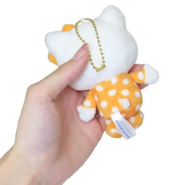 【小禮堂】雙11 Sanrio 三麗鷗 Hello Kitty 絨毛玩偶吊飾 橘點點嬰兒 變裝50週年(平輸品)