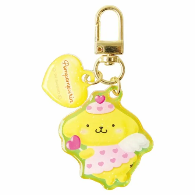 【小禮堂】Sanrio 三麗鷗 PVC極光造型吊飾 Cupid Kitty 美樂蒂 大耳狗 布丁狗(平輸品)