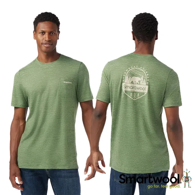 【SmartWool】男 塗鴉 短Tee 多款多色(美麗諾羊毛 大麻纖維 透氣快乾 吸濕排汗 排汗衣 抑菌抗臭)