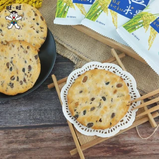 【旺旺】黑豆米果 160g x2包(健康養生米果 全素)