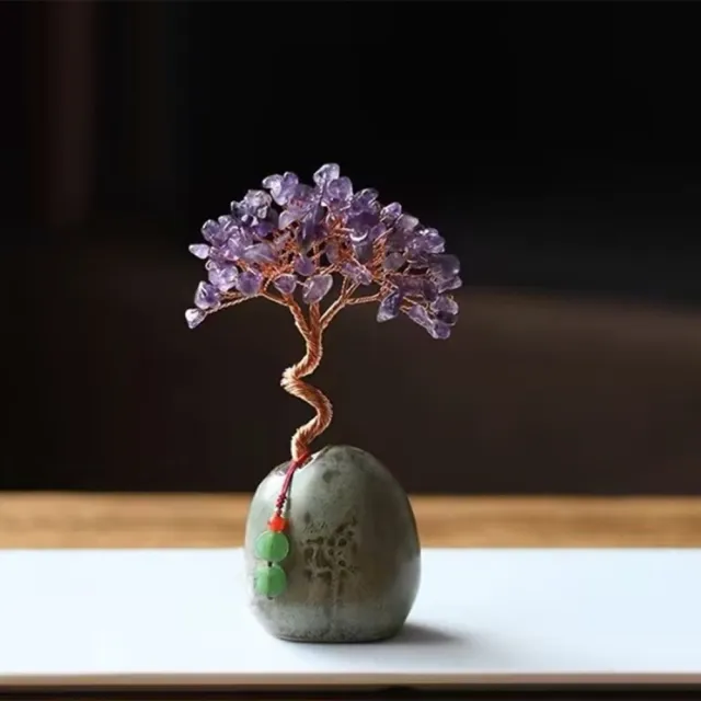 【JEN】開運 水晶招財樹水晶杯 2款可選(開業 入新居 喬遷 生日禮物 招財樹 交換禮物 新年 尾牙)