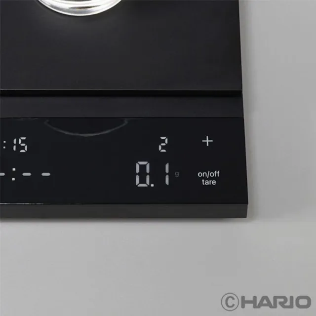【HARIO】北極星電子秤(咖啡秤/計時/秤重/粉水比指示/黑/白)