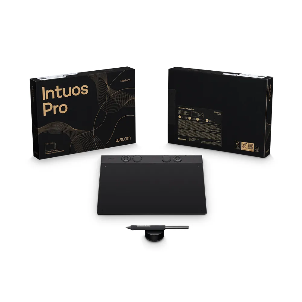 Wacom】Intuos Pro Medium 專業繪圖板2025(PTK670K0C) - momo購物網