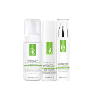 【Dr.Hsieh 達特醫】杏仁酸抗痘明星3步驟組(慕斯+化妝水+乳液/官方直營)