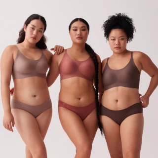 【24HRS】3件組 - 經典款 親膚無痕內衣加大款3色任選(無鋼圈內衣 女內衣 女內著 背心式 開運內衣)