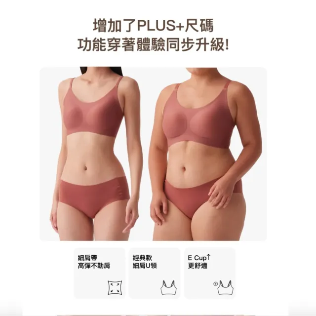 【24HRS】3件組 - 經典款 親膚無痕內衣加大款3色任選(無鋼圈內衣 女內衣 女內著 背心式 開運內衣)