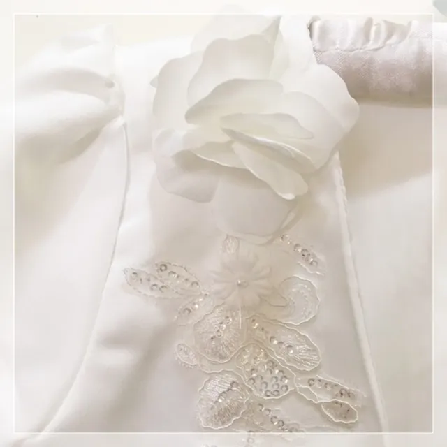 【橘魔法】精緻禮服小外套(長袖外套 婚禮 全家福 攝影 喜宴 花童 禮服搭配 大童 童裝 兒童 女童)
