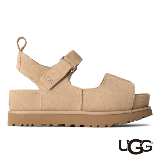【UGG】涼鞋女鞋 真皮涼鞋 厚底鞋 經典款 Goldenstar Hi 沙色 UG1167356SAN