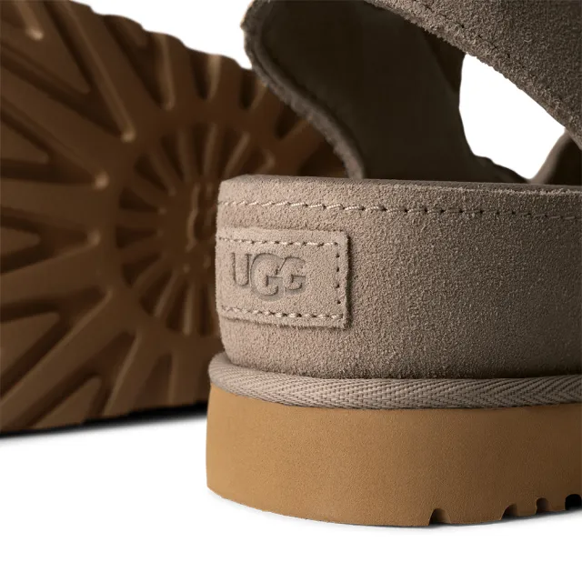 【UGG】涼鞋女鞋 真皮涼鞋 厚底鞋 經典款 Goldenstar Hi 霧灰色 UG1167356SKP