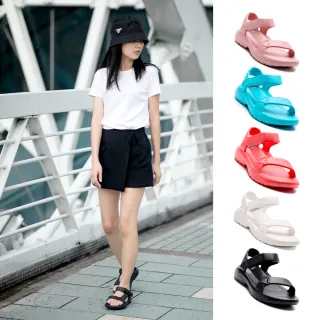 【母子鱷魚】-官方直營-純色系造型涼鞋(男鞋 女鞋 涼鞋 涼拖鞋 親子鞋)