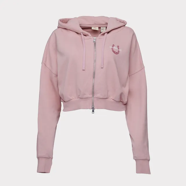 【LEVIS】女款 短版外套 胸口印花  舒適外套  熱賣單品 0016L-0002