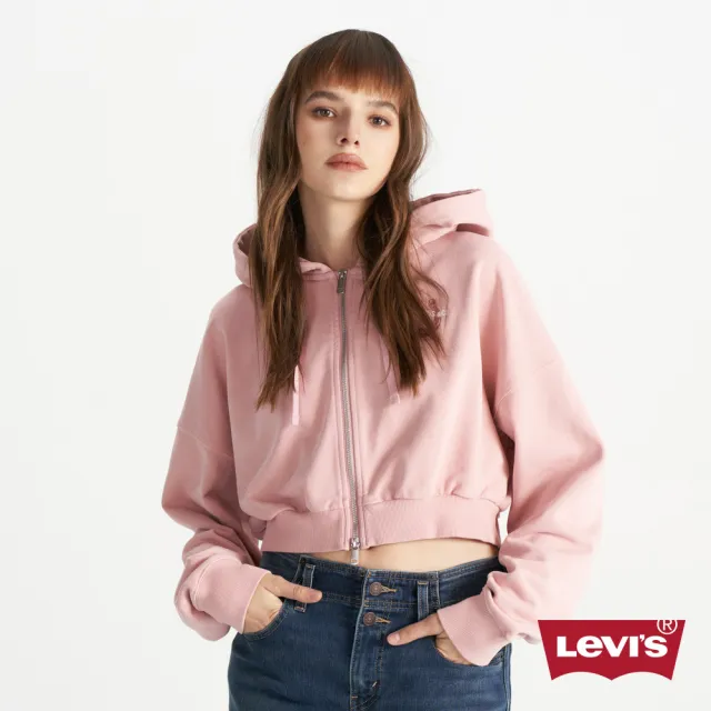 【LEVIS】女款 短版外套 胸口印花  舒適外套  熱賣單品 0016L-0002