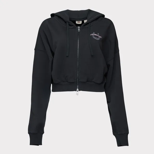 【LEVIS】女款 短版外套 胸口印花  舒適外套  熱賣單品 0016L-0001
