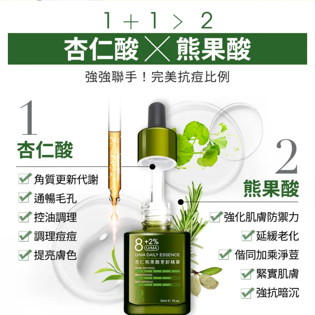 【Dr.Hsieh 達特醫】買1送1★13+2%UrMA杏仁熊果酸更新精華30ml(進階煥膚/抗老抗痘/臉部保養/官方直營)