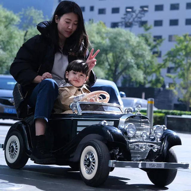 【聰明媽咪電動車】賓士 經典復古老爺車 540K原廠授權 四驅兒童電動車(YSA200 3色可選)