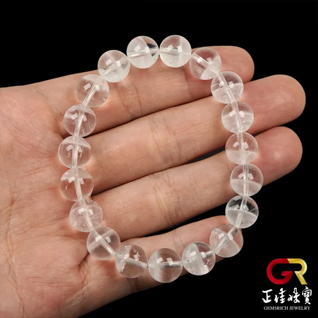 【正佳珠寶】白幽靈 異象聚寶盆幽靈 10mm 白幽靈手珠｜日本彈力繩
