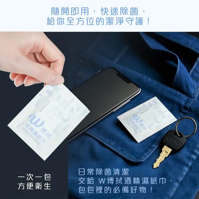 【CSD中衛】W博拭 酒精濕紙巾1盒入(30片/盒)