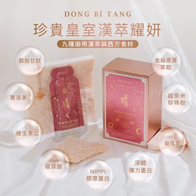 【Dong Bi Tang 東璧堂】奇蹟賦活美妍飲2盒＋珍珠薏仁紅豆錠1入(Momo獨家！官方直營)