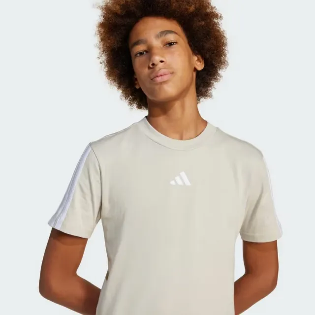 【adidas 愛迪達】ESSENTIALS 兒童短袖上衣(JN7995 兒童運動上衣 大童短袖上衣)
