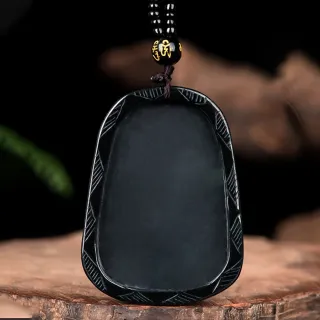 【MoonDy】飾品 項鍊 翡翠項鍊 財神 玉石 開運項鍊 佛像鍊 吊墜 冰種 掛件 發財 招財納福 財神爺 手串