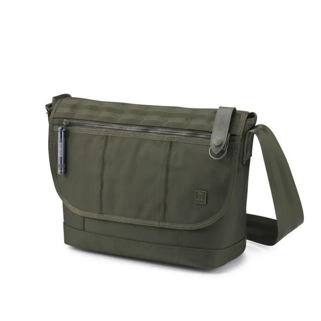 【PORTER INTERNATIONAL】自信經典NEW HEAT郵差包(森林綠)