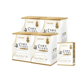【EatBLISS 益比喜】好齡光白金蛋白4盒(10包/盒 骨骼+肌肉+保護力+靈活力多效合一.高鈣600mg)
