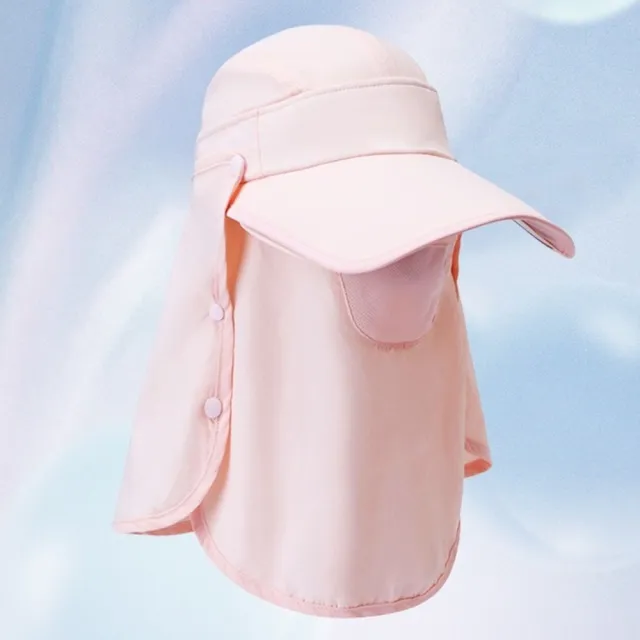 【MoonDy】帽子 遮陽帽 女帽 登山帽 釣魚帽 露營帽 戶外帽 防紫外線 帽簷 可拆卸 護頸 防
