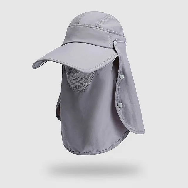 【MoonDy】帽子 遮陽帽 女帽 登山帽 釣魚帽 露營帽 戶外帽 防紫外線 帽簷 可拆卸 護頸 防