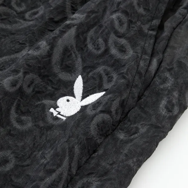 【PLAYBOY】立體圈花雪紡褲裙(黑色)