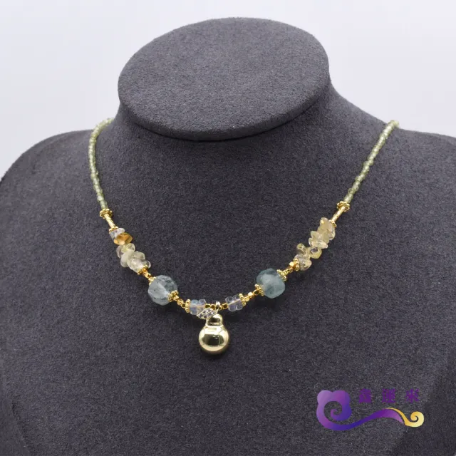 【鑫運來】◎氣質橄欖石葫蘆項鍊(N23)