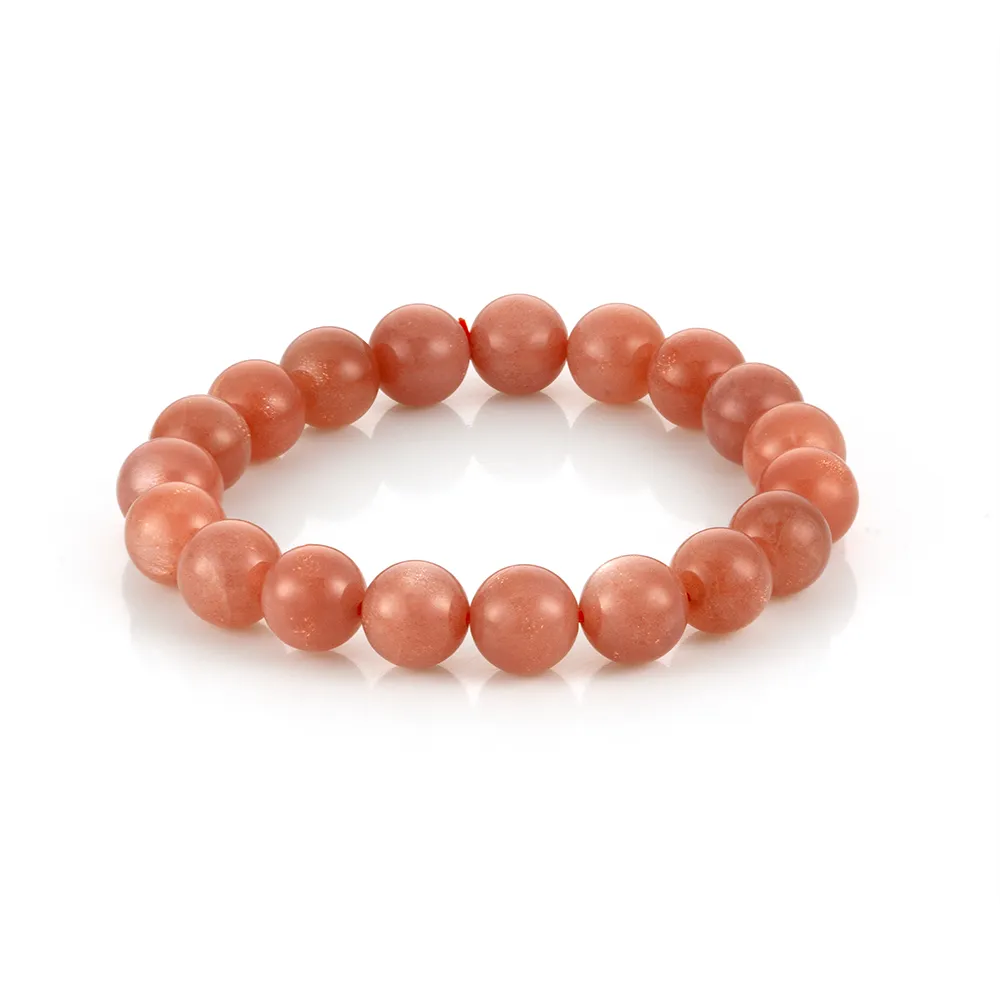 【Woogie武吉珠寶】橙月光石手鍊(10mm)