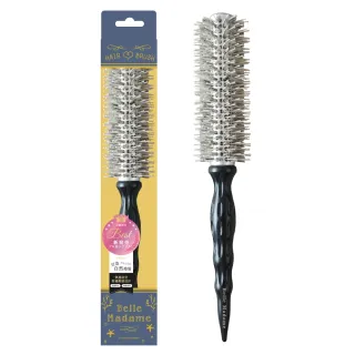 【BELLE MADAME 貝麗瑪丹】人魚姬混合鬃毛圓捲梳(耐熱造型梳 豬鬃梳)