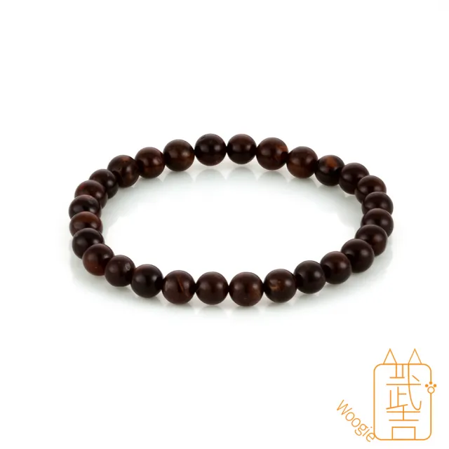【Woogie武吉珠寶】琥珀蜜蠟黑根珀手鍊(黑根6-7mm)