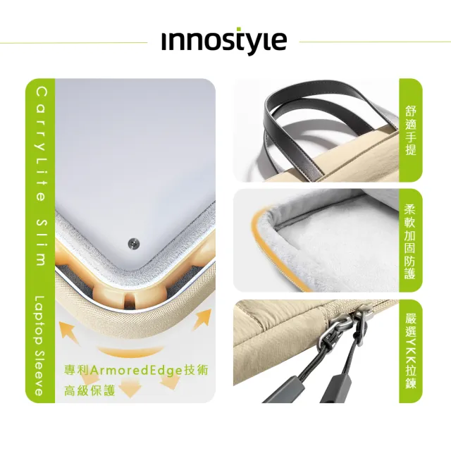 【innostyle】雙11 CarryLite Slim系列 14吋 專利防摔收納包(平板包/電腦包/筆電包/手提包/公事 