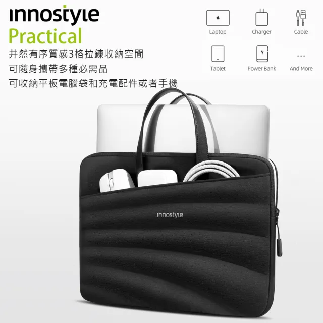 【innostyle】雙11 CarryLite Slim系列 14吋 專利防摔收納包(平板包/電腦包/筆電包/手提包/公事 