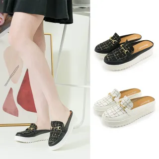 【MATERIAL 瑪特麗歐】女鞋 穆勒鞋 MIT銜扣金蔥拼接懶人鞋 T52866(穆勒鞋)