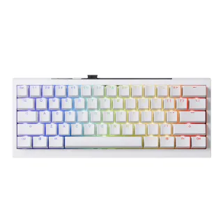 【Ducky】ONE X Mini 60% 無線機械鍵盤 電感軸 英文 白