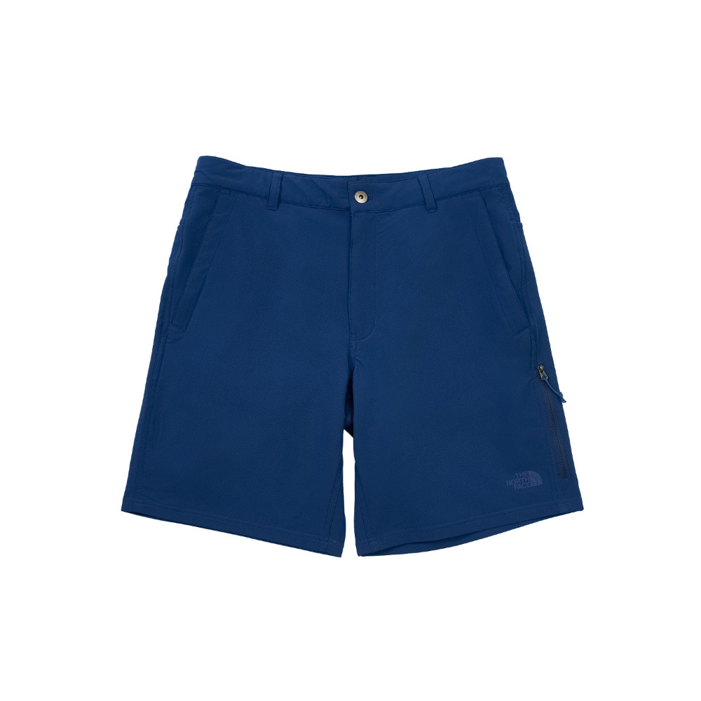 【The North Face】TNF 休閒 透氣休閒短褲 M ROLLING SUN PACKABLE SHORT - AP 男 藍色(NF0A8EYDD1R)
