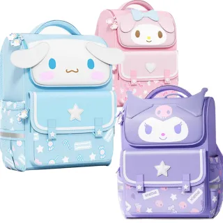 【優貝選】三麗鷗 酷洛米/美樂蒂/大耳狗 大頭像立體護脊 防潑水 大容量 小學生書包 1-6年級適用(平輸品)