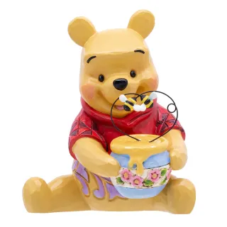 【Enesco】精品雕塑 Disney 迪士尼 維尼抱著蜂蜜罐居家擺飾