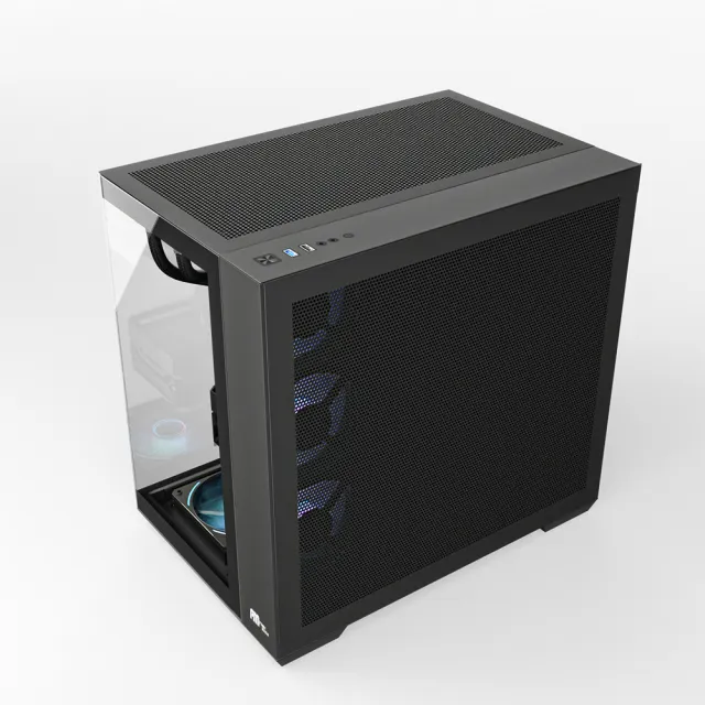 V708海灣景 ATX 海景機殼 機箱(預裝ARGB風扇)
