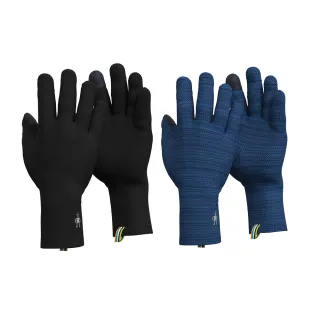 【SmartWool官方直營】Thermal 美麗諾羊毛 手套 黑色 層次深海軍藍(可觸控螢幕 透氣 舒適 吸濕排汗 保暖)
