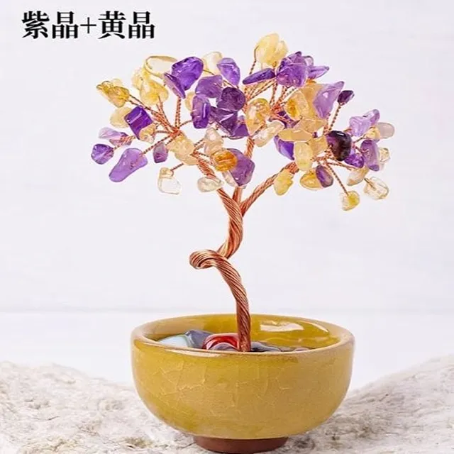【Penny珮妮】開運招財水晶樹3款可選(喬遷 招財 擺飾 開運 財位 送禮 尾牙 新年)