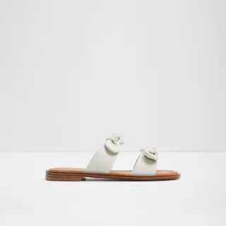 【ALDO】CREEKSIDE-舒適輕鬆蝴蝶結設計涼拖鞋-女鞋(白色)