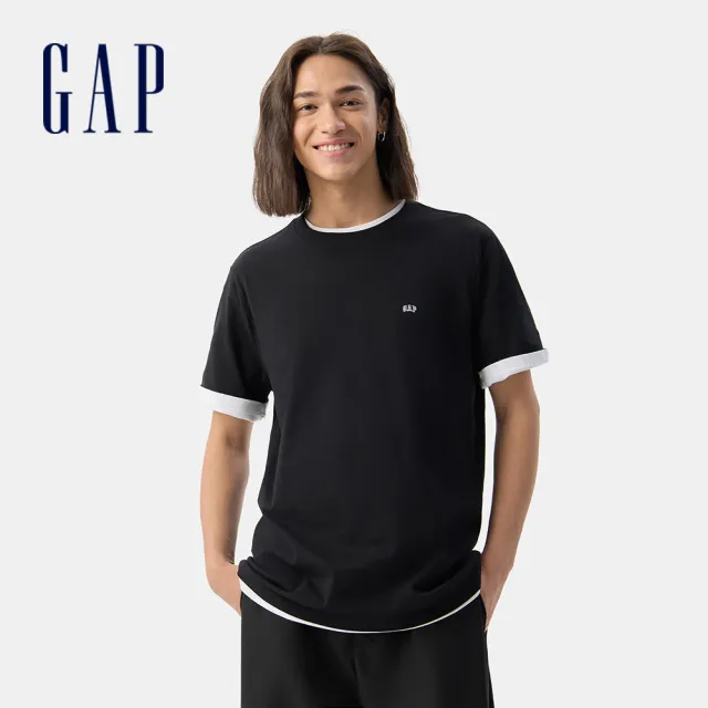 【GAP】男女裝 Logo純棉印花圓領短袖T恤/素T-多款任選(502022&842063)