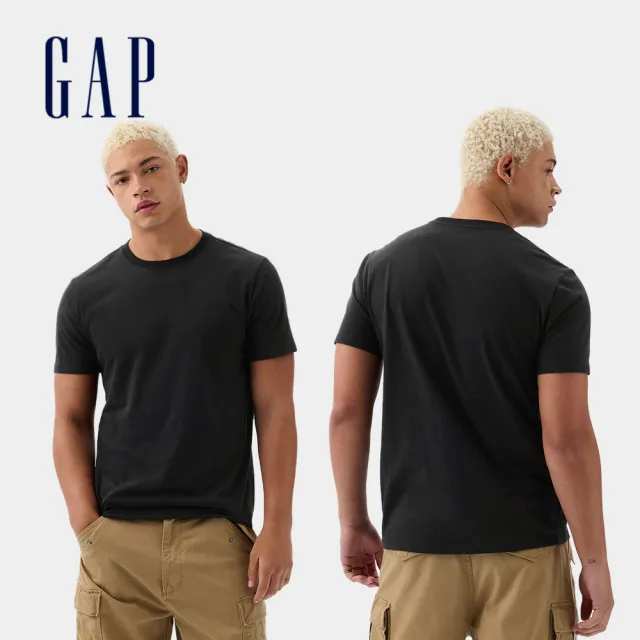 【GAP】男女裝 Logo純棉印花圓領短袖T恤/素T-多款任選(502022&842063)