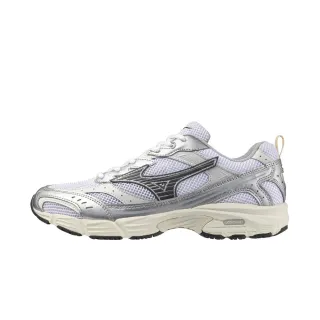【MIZUNO 美津濃】Mxr 男女 運動休閒鞋 Y2K 寬楦 舒適 穿搭 白 銀(D1GA245109)