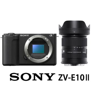 【SONY 索尼】ZV-E10 II 二代 SIGMA 18-50mm F2.8 DC DN(公司貨 APS-C 無反微單眼相機 ZV-E10M2 ZV-E102)