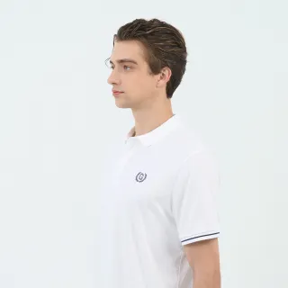 【GIORDANO 佐丹奴】男裝刺繡短袖POLO衫 Liquid Touch系列(01 標誌白)